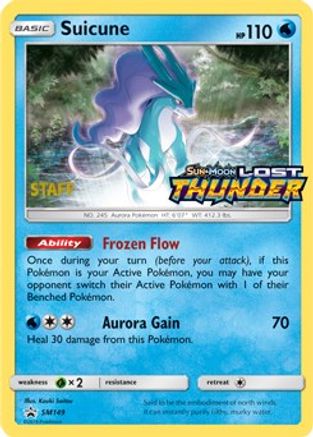Suicune - SM149 (Prerelease) [Staff] - SM Promos Holofoil