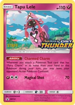 Tapu Lele - SM152 (Prerelease) [Staff] - SM Promos Holofoil