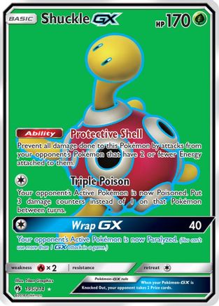 Shuckle GX (Full Art)/214 - SM  Lost Thunder Holofoil