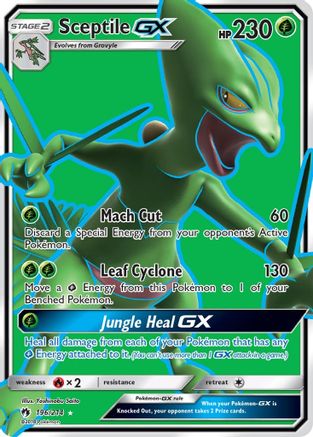 Sceptile GX (Full Art)/214 - SM  Lost Thunder Holofoil