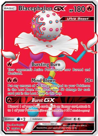 Blacephalon GX (Full Art)/214 - SM  Lost Thunder Holofoil