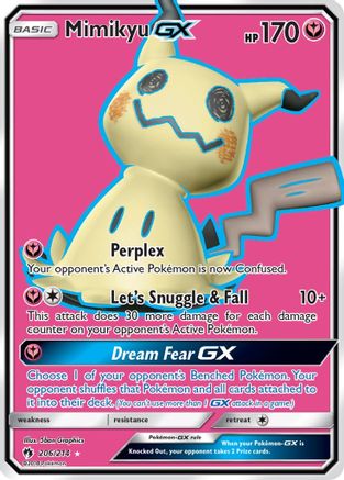 Mimikyu GX (Full Art)/214 - SM  Lost Thunder Holofoil