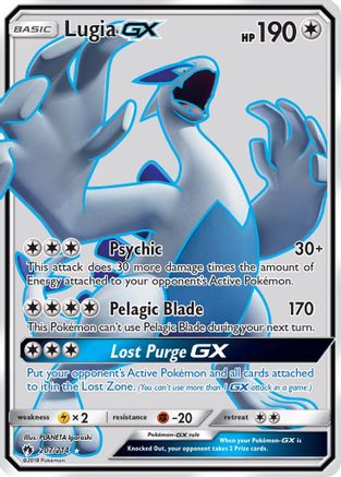 Lugia GX (Full Art)/214 - SM  Lost Thunder Holofoil