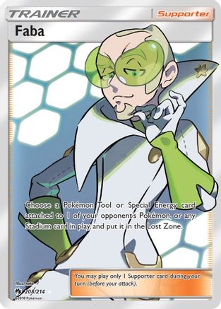 Faba (Full Art)/214 - SM  Lost Thunder Holofoil