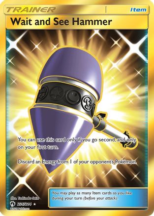 Wait and See Hammer (Secret)/214 - SM  Lost Thunder Holofoil