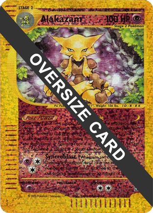 Alakazam - 1/12 (Box Topper) - Jumbo Cards Reverse Holofoil