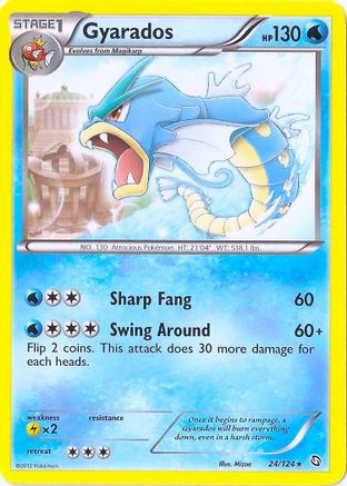 Gyarados - 24/124 (Cosmos Holo) - Blister Exclusives Holofoil