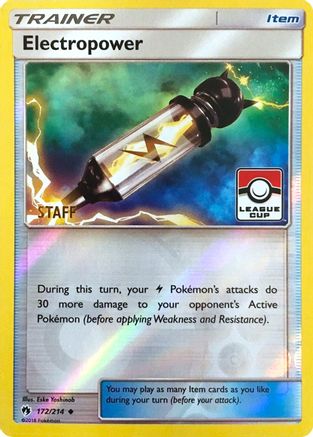 Electropower - 172/214 (League Cup) [Staff] - League & Championship Cards Reverse Holofoil