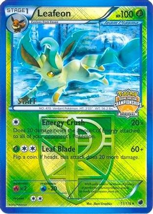 Leafeon - 11/116 (Regional Championships) [Staff] - League & Championship Cards Reverse Holofoil