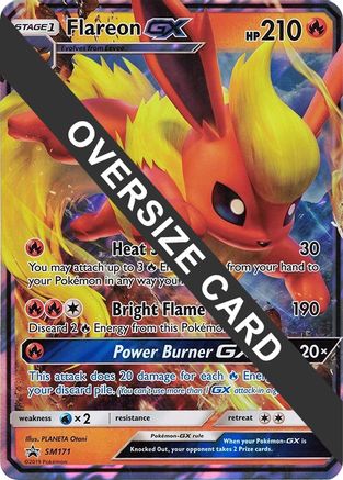 Flareon GX - SM171 (SM Black Star Promo) - Jumbo Cards Holofoil