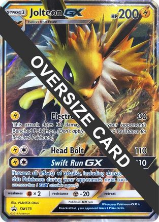 Jolteon GX - SM173 (SM Black Star Promo) - Jumbo Cards Holofoil