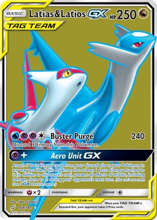 Latias & Latios GX (Full Art)/181 - SM  Team Up Holofoil