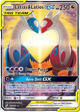 Latias & Latios GX (Alternate Full Art)/181 - SM  Team Up Holofoil