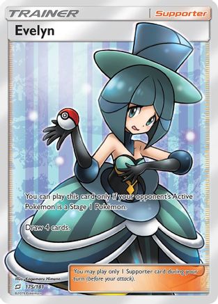 Evelyn (Full Art)/181 - SM  Team Up Holofoil