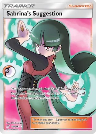 Sabrina's Suggestion (Full Art)/181 - SM  Team Up Holofoil