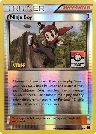Ninja Boy - 103/114 (League Cup) [Staff] - League & Championship Cards Reverse Holofoil