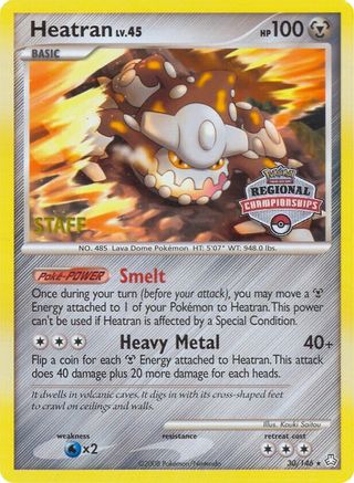 Heatran - 30/146 (Regional Championships) [Staff] - League & Championship Cards