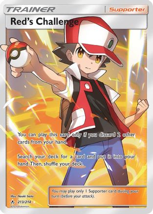 Red's Challenge (Full Art)/214 - SM  Unbroken Bonds Holofoil