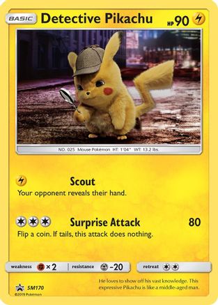 Detective Pikachu - SM170/248 - SM Promos Holofoil