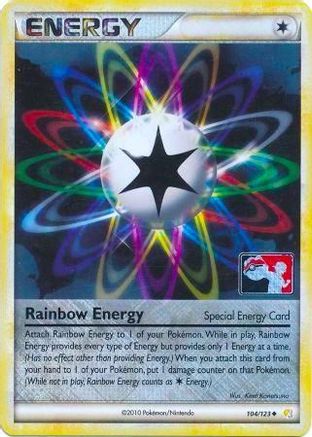 Rainbow Energy - 104/123 (League Promo) - League & Championship Cards Reverse Holofoil