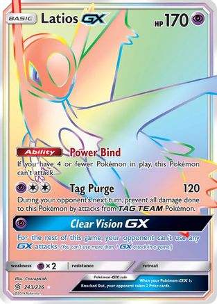 Latios GX (Secret)/236 - SM  Unified Minds Holofoil