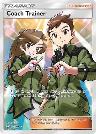 Coach Trainer (Full Art)/236 - SM  Unified Minds Holofoil