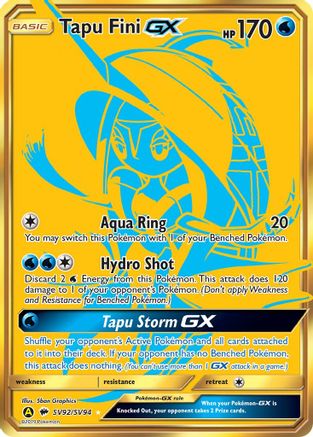 Tapu Fini GX/94 - Hidden Fates Shiny Vault Holofoil