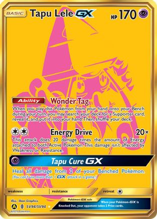 Tapu Lele GX/94 - Hidden Fates Shiny Vault Holofoil