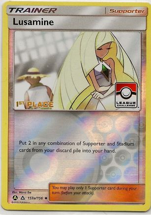 Lusamine - 153a/156 (League Challenge) [1st Place] - League & Championship Cards Reverse Holofoil