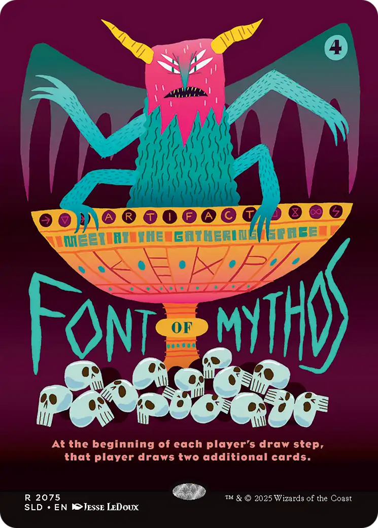 Font of Mythos (SLD-2075) - Secret Lair Drop (Borderless)