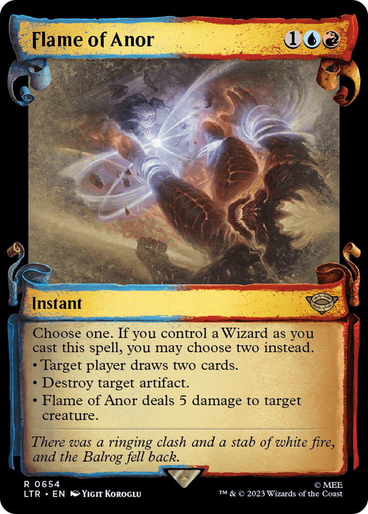 Flame of Anor (Showcase Scrolls) (LTR-654) - The Lord of the Rings: Tales of Middle-earth: (Showcase) Foil