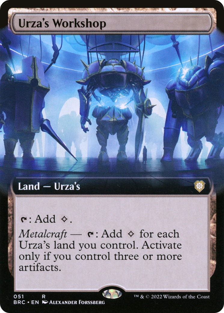 Urza's Workshop (Extended Art) (BRC-051) - The Brothers' War Commander: (Extended Art)