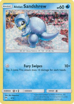 Alolan Sandshrew - 4/12/12 - McDonalds Promos 2019 Holofoil