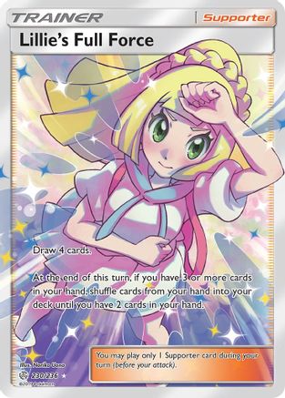 Lillie's Full Force (Full Art)/236 - SM  Cosmic Eclipse Holofoil