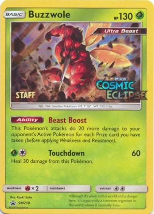 Buzzwole - SM218 (Prerelease) [Staff] - SM Promos Holofoil