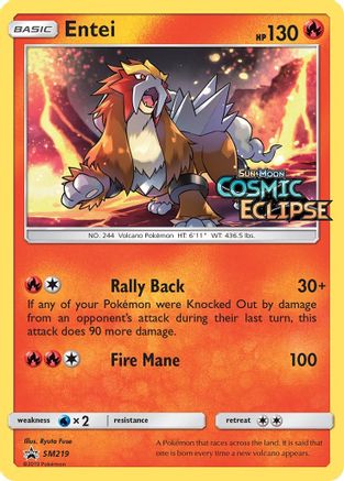 Entei - SM219 (Prerelease)/248 - SM Promos Holofoil