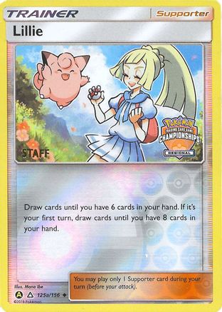Lillie - 215a/156 (Regional Championships) [Staff] - League & Championship Cards Reverse Holofoil