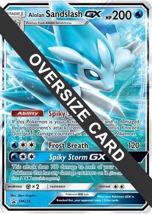 Alolan Sandslash GX - SM236 - Jumbo Cards Holofoil