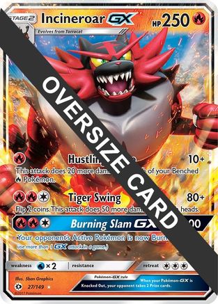 Incineroar GX - 27/149 - Jumbo Cards Holofoil