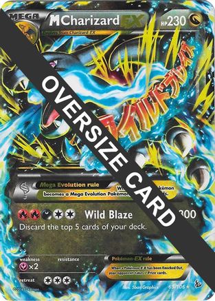 M Charizard EX - 69/106 (Form X) - Jumbo Cards Holofoil