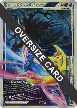 Darkrai & Cresselia Legend - 99/102 & 100/102 (Single Oversized Promo) - Jumbo Cards Holofoil