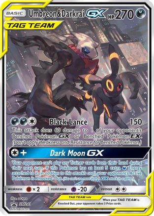 Umbreon & Darkrai GX - SM241 - Jumbo Cards Holofoil