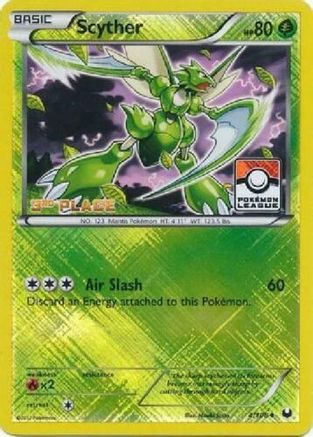 Scyther - 4/108 (Pokemon League) [3rd Place] - League & Championship Cards Reverse Holofoil