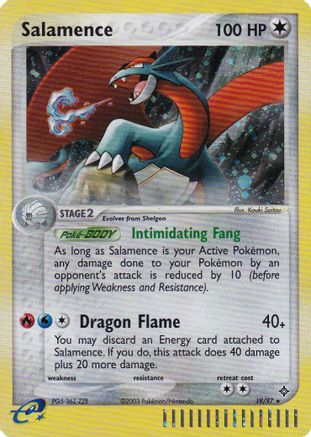 Salamence - 19/97 (e-League) - Nintendo Promos Holofoil