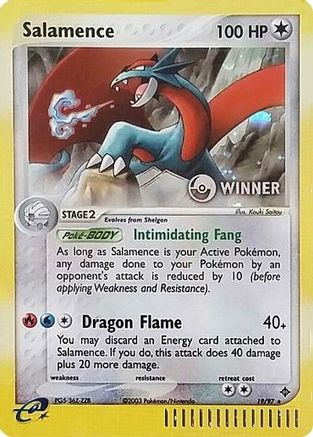 Salamence - 19/97 (e-League) [Winner] - Nintendo Promos Holofoil