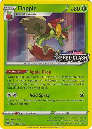 Flapple - SWSH022 (Prerelease)/307 - SWSH Sword & Shield Promo Cards Holofoil