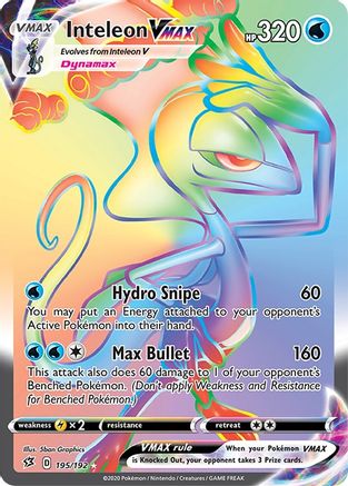 Inteleon VMAX (Secret)/192 - SWSH02 Rebel Clash Holofoil