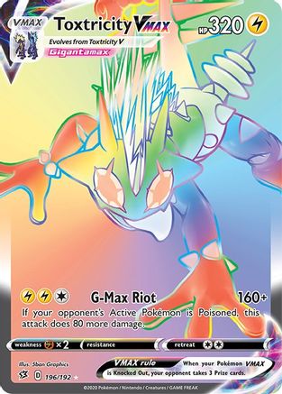 Toxtricity VMAX (Secret)/192 - SWSH02 Rebel Clash Holofoil