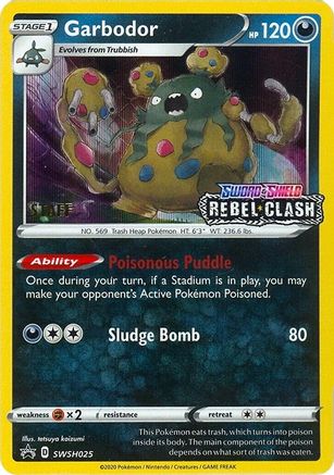Garbodor - SWSH025 (Prerelease) [Staff] - SWSH Sword & Shield Promo Cards Holofoil