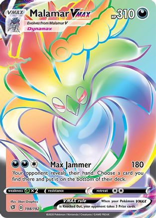 Malamar VMAX (Secret)/192 - SWSH02 Rebel Clash Holofoil